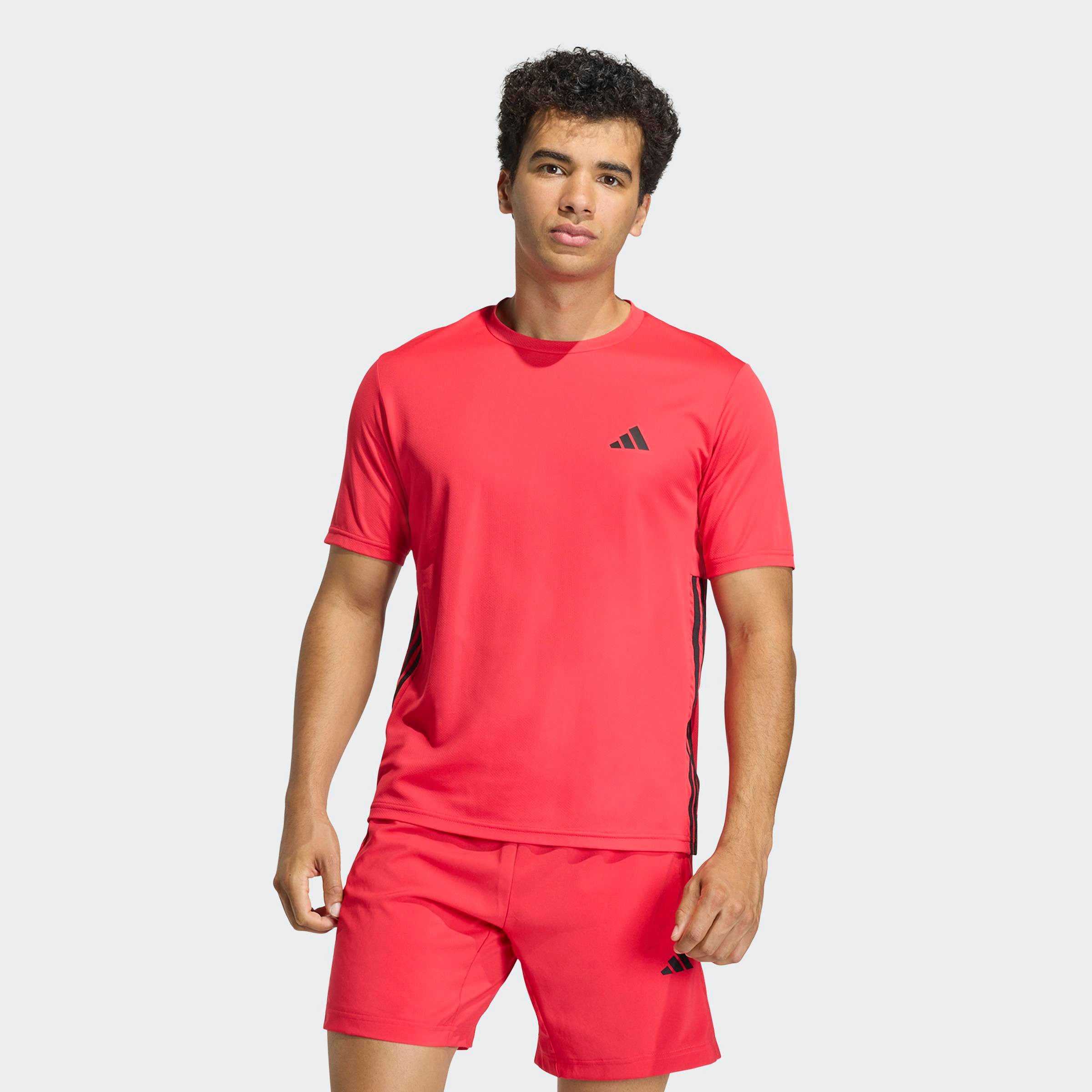 adidas Performance T-Shirt WORKOUT ESSENTIALS BASE 3-STREIFEN günstig online kaufen
