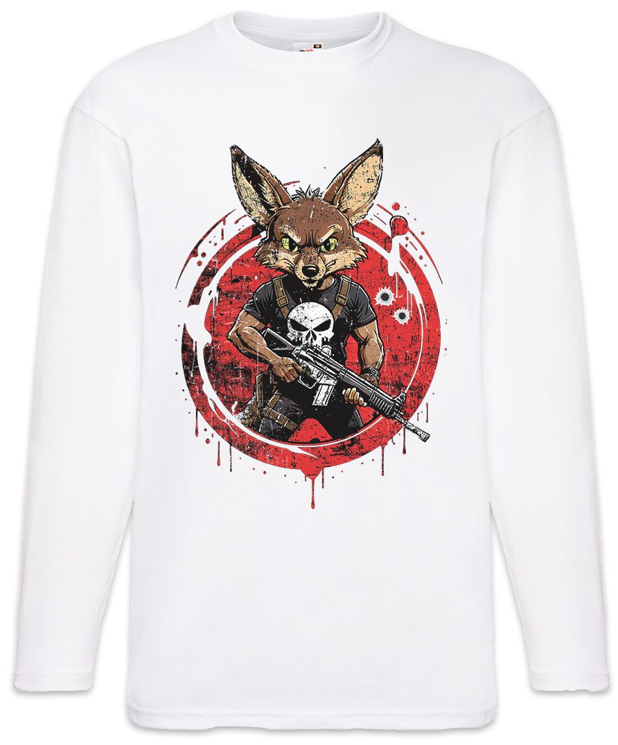 Langarmshirt Vigilante Coyote Langarm T-Shirt Skull Logo Toon Cartoon Comic Wild