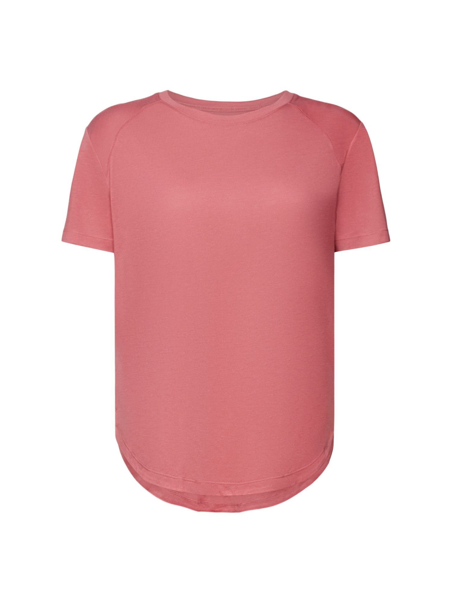 LENZING™ T-Shirt esprit ECOVERO™ sports BLUSH T-Shirt, (1-tlg) Active