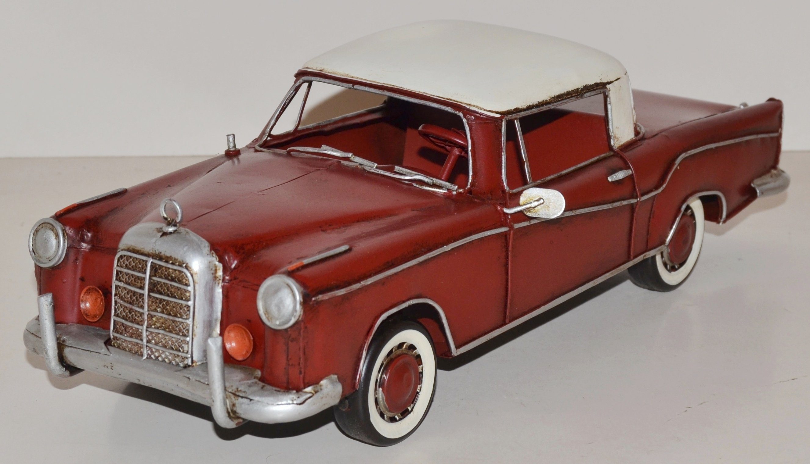 Modellauto Blechauto Modellauto Oldtimer Mercedes-Benz 220 SE Coupe L 34 cm