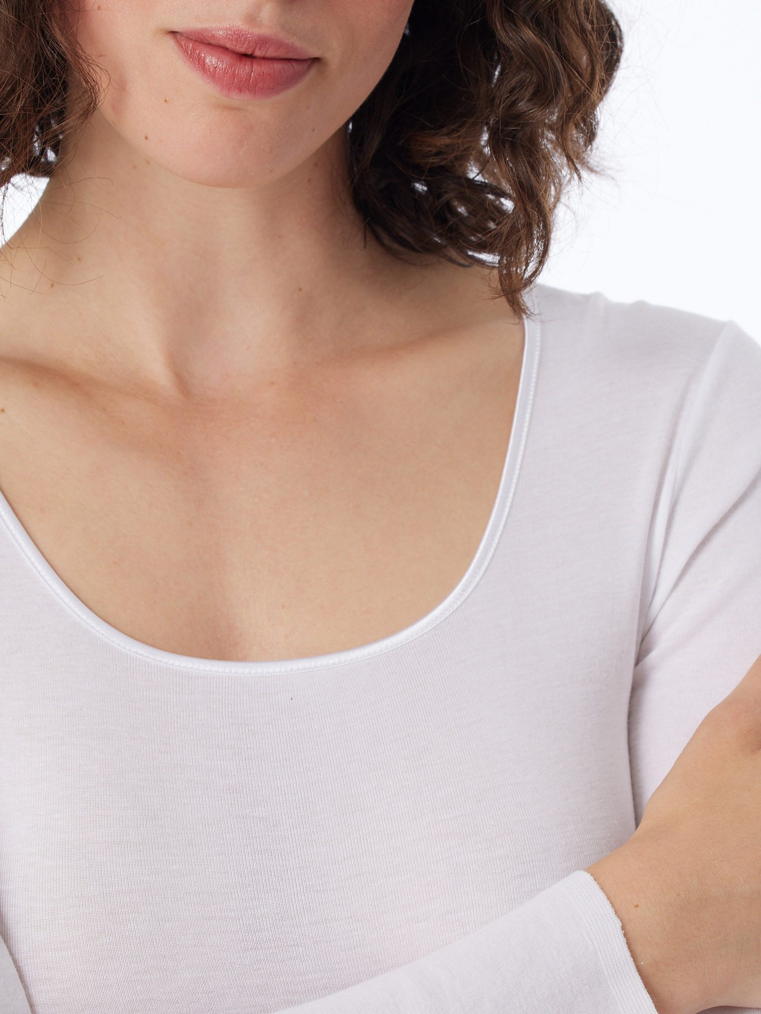 Schiesser Longsleeve Feinripp - Luxury (2-tlg) unterhemd shirt langarm