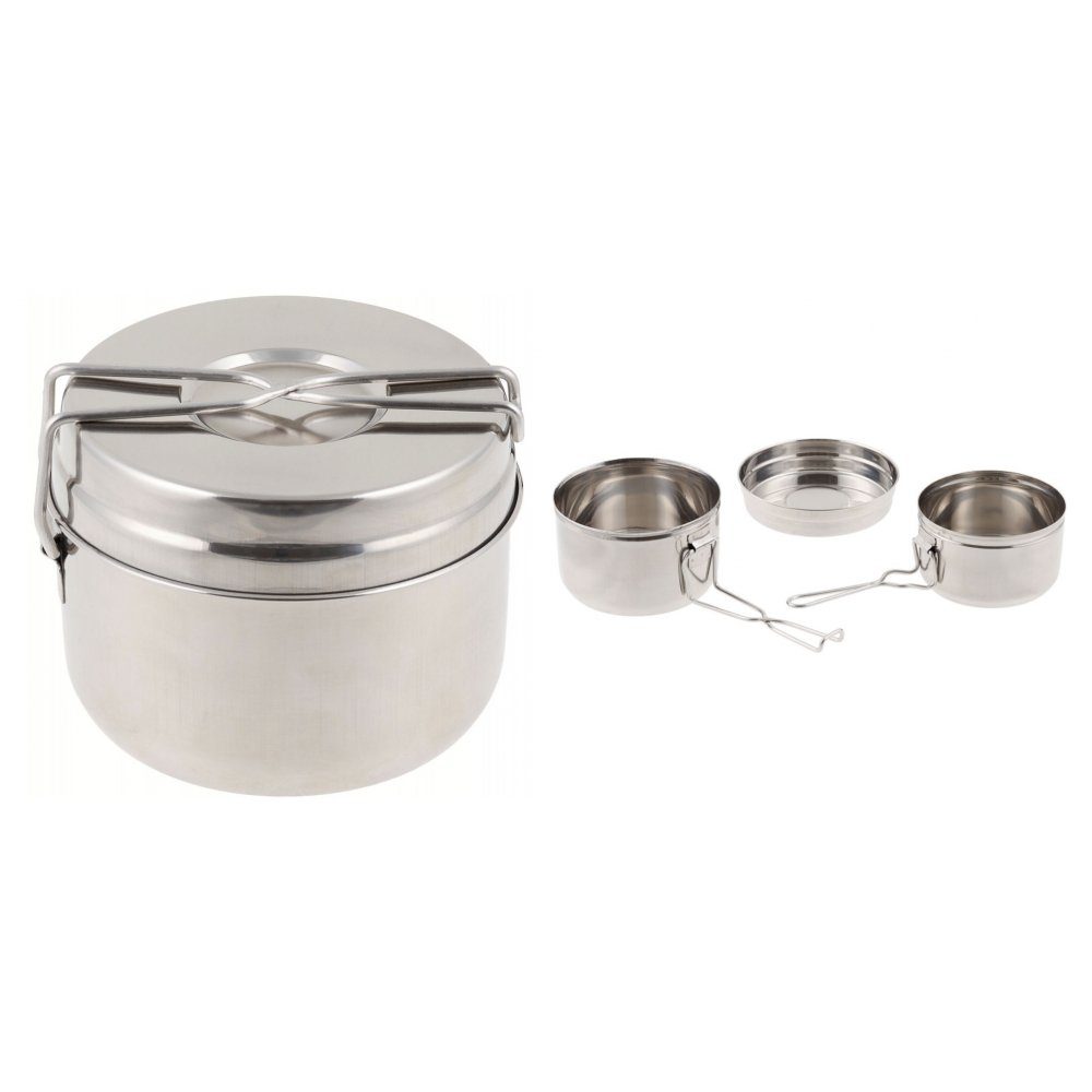 Topf-Set CZ Kochgeschirr, Edelstahl, 3-teilig