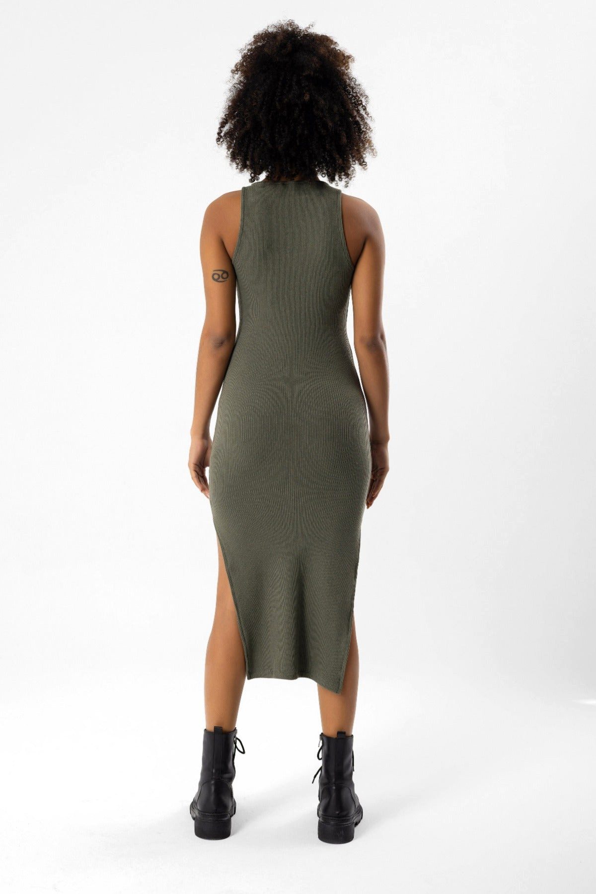 No Matter What Maxikleid Gestreiftes Kleid mit Schlitz