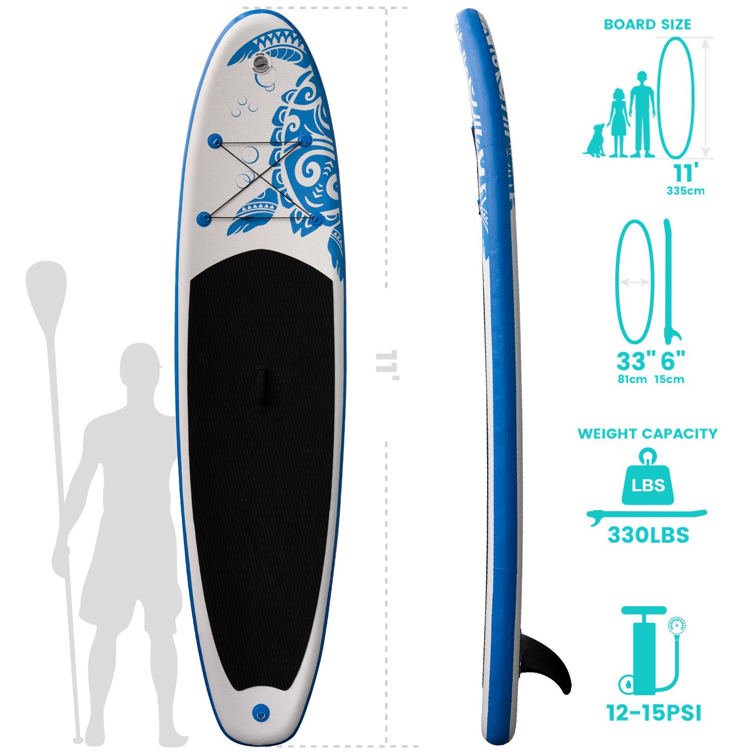 DOTMALL Inflatable SUP-Board Aufblasbares Paddelbrett
