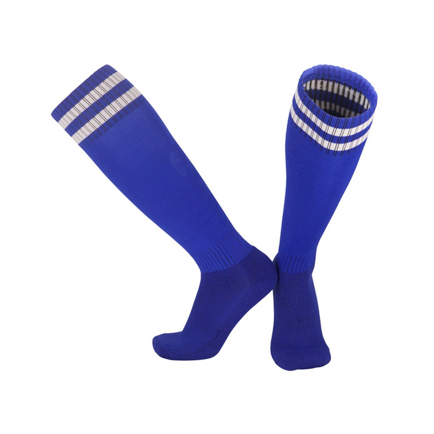 MAGICSHE Sportsocken Kinderfußball -Socken für Erwachsene Fadenfäden Socken Neutral Training Socken Fußballtraining, Laufen und Bewegung Blau