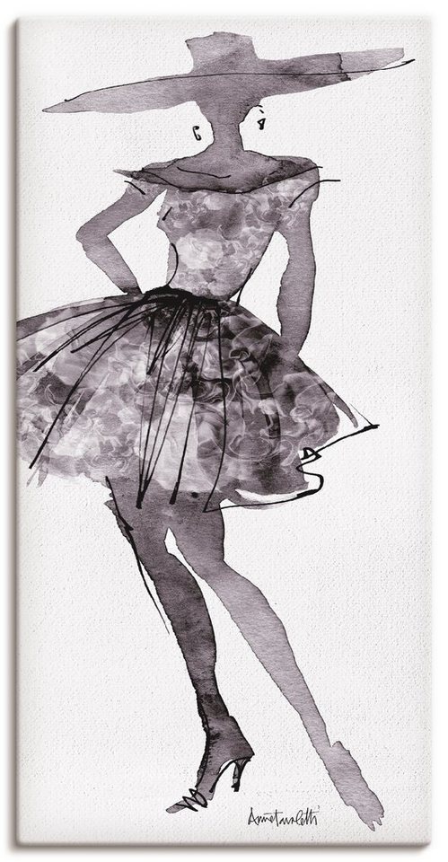 versch. Artland Alubild, Wandaufkleber oder Größen V, als Leinwandbild, in Skizzenbuch Poster (1 St), Wandbild Mode Mode
