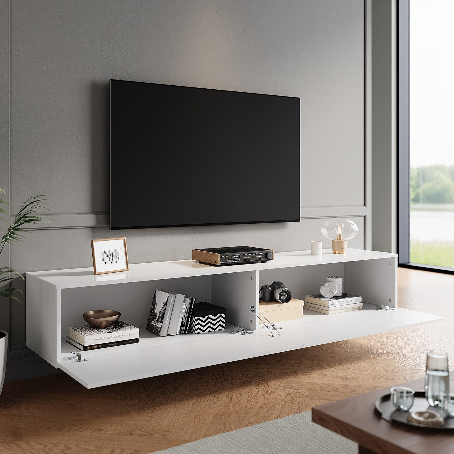 SONNI Lowboard Lowboard 180 cm TV-Schrank TV-Board, stehend, sideboards günstig online kaufen