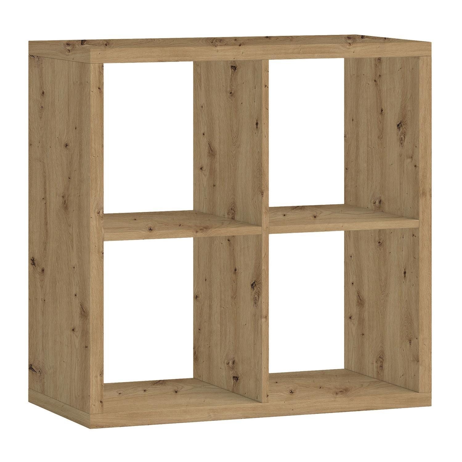 Bega Consult Raumteiler STYLE, Artisan Eiche Dekor, 4 Fächer, B 77 x H 77 x T 38 cm