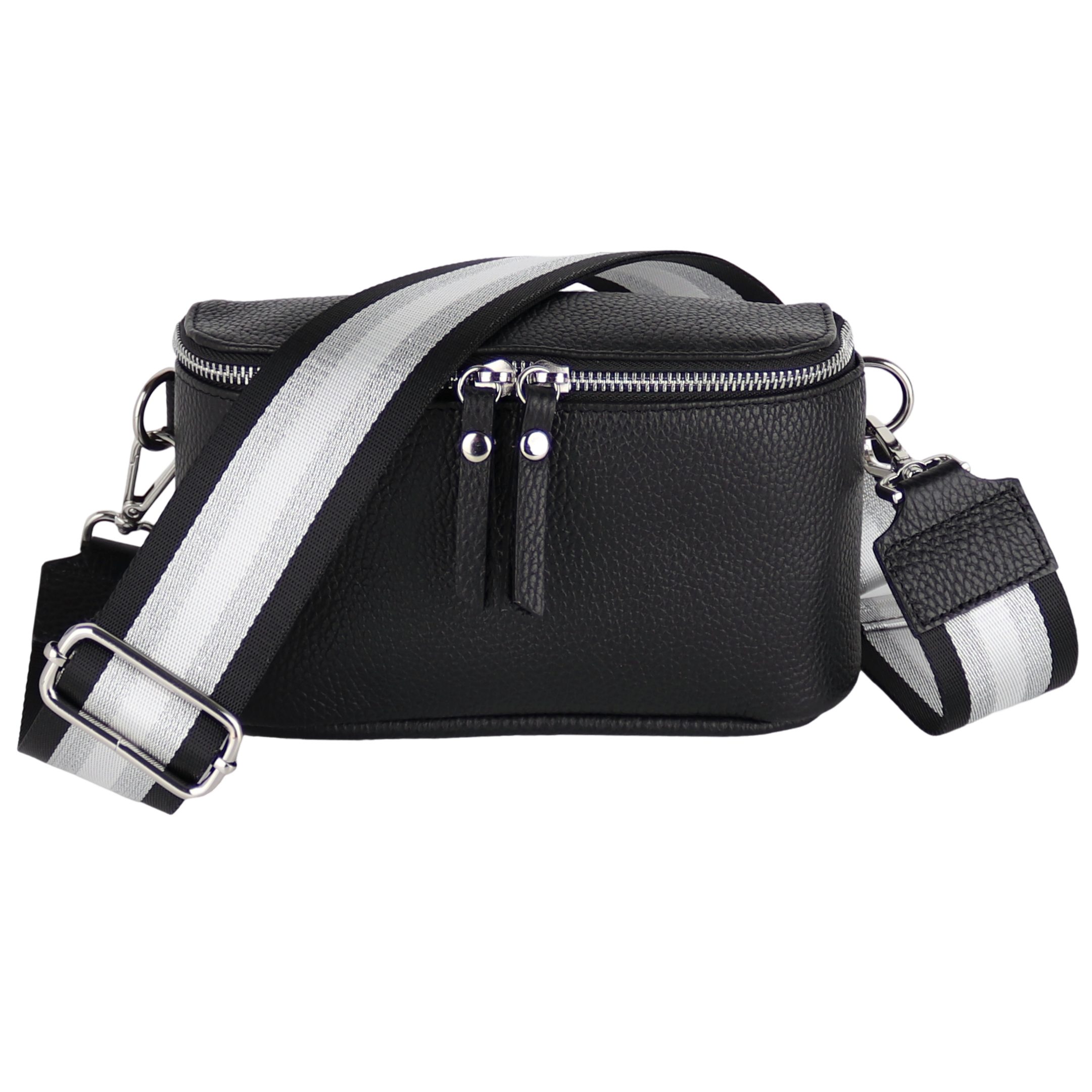 Bauchtasche Damen, Echtleder, Made in Italy, Umhängetasche, Brusttasche