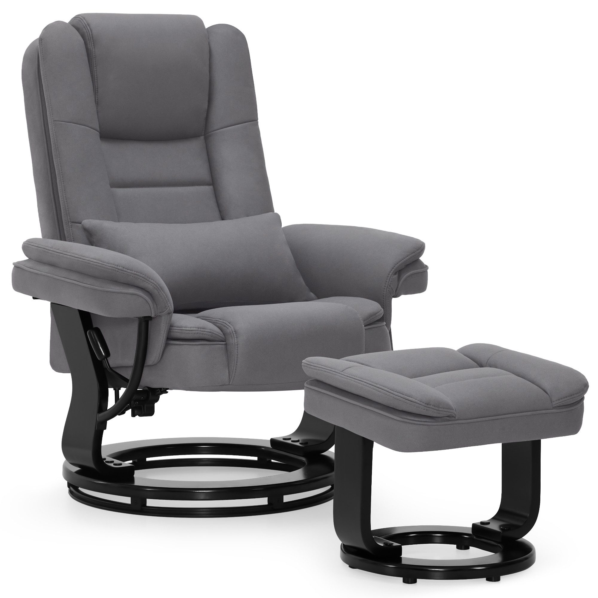 MCombo Relaxsessel 360°Drehbarer Fernsehsessel mit Hocker günstig online kaufen