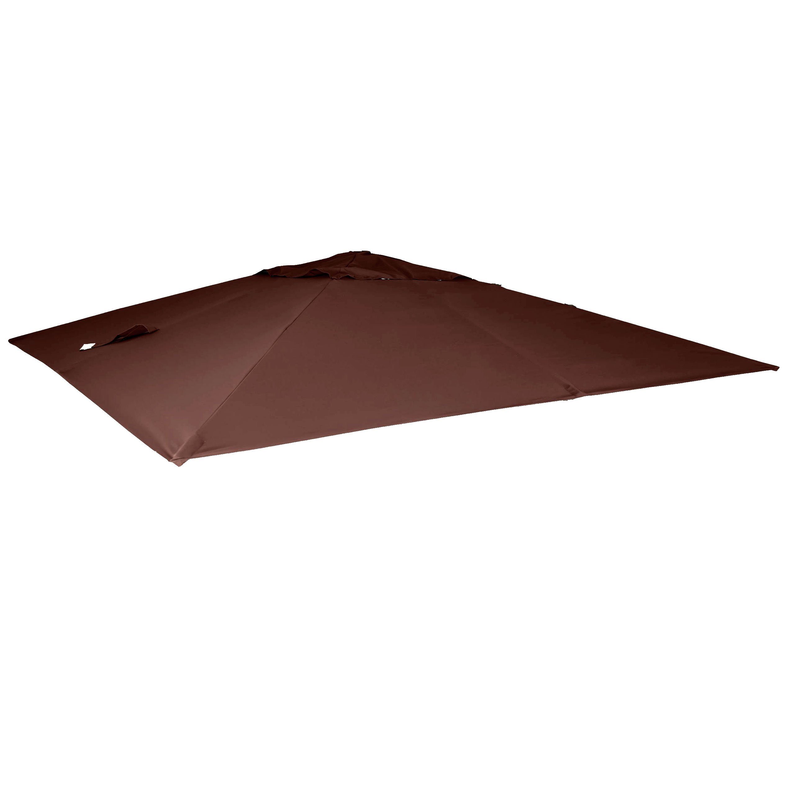 MCW Ampelschirmbespannung MCW-A96, 295x295 cm, Ø 424 cm, Mit Luftzirkulationshaube zur besseren Wärmeregulierung
