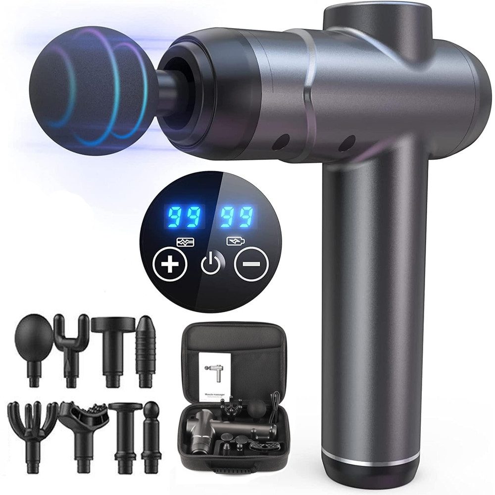 Massagegerät Massagepistole, Massage Gun Massagegerät mit 99 Geschwindigkeiten
