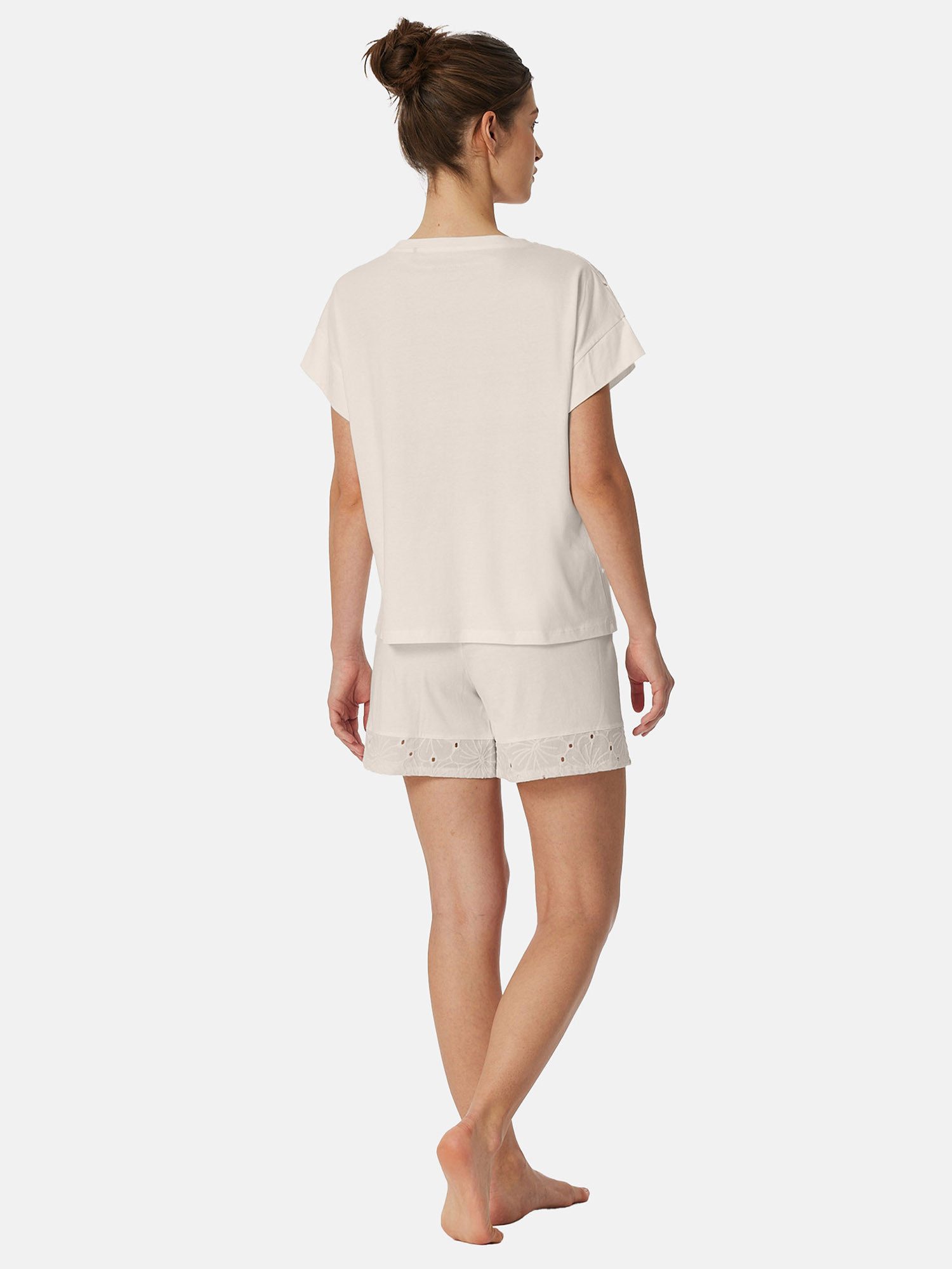 Schiesser Shorty Casual Nightwear (2 tlg) leichter Schlafanzug Kurz