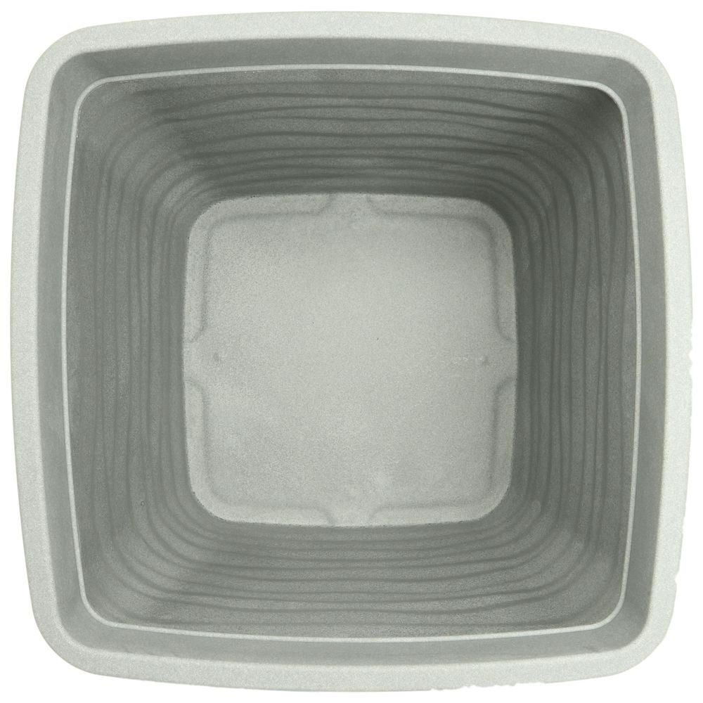 Heimwerkercenter Pflanzkübel MePla Quadrat Blumentopf Bolzano 27x27cm, Grau, frostfester Kunstoff