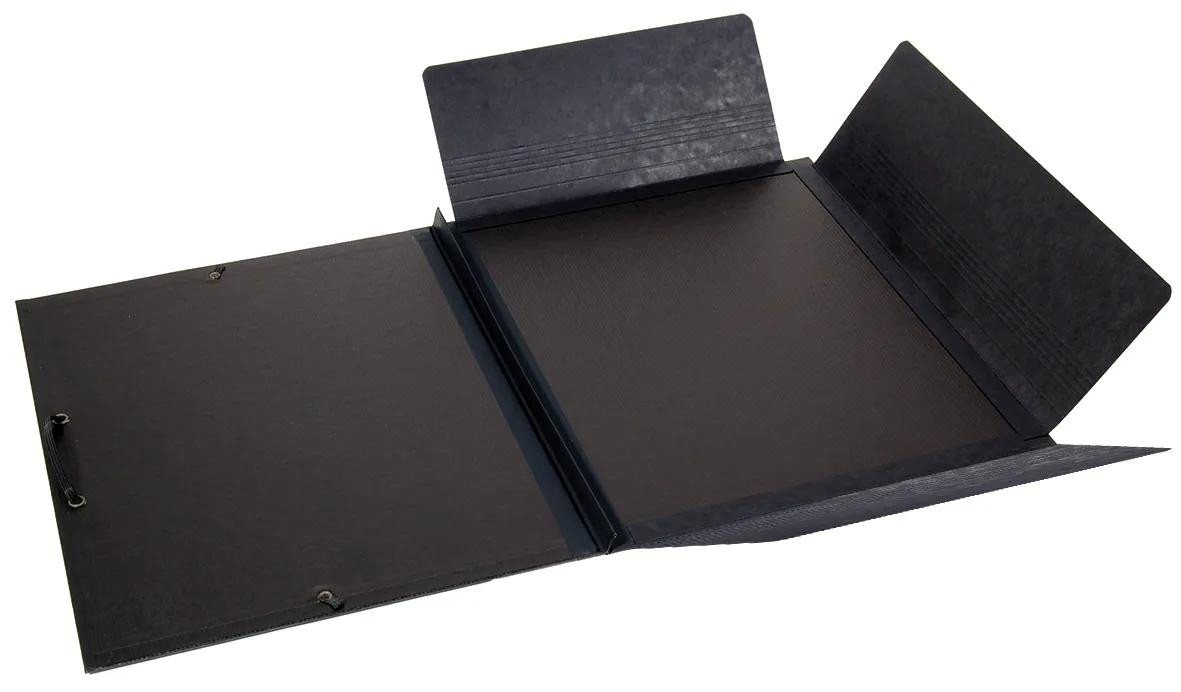 Thumbnail - Rhodia Schreibmappe Zeichenmappe Gummizug 3 Klappen Kunstleder 32x45cm Schwarz 116193C, Rhodia, Blöcke, Hefte und Notizb...