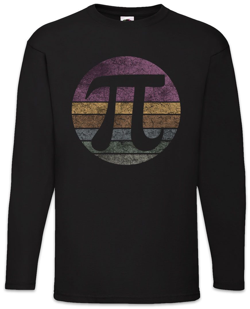 Urban Backwoods Langarmshirt Vintage Pi Langarm T-Shirt Mathematik Mathe Lehrer Mathe Unterricht (1-tlg) Professor Universität Schule Zahl