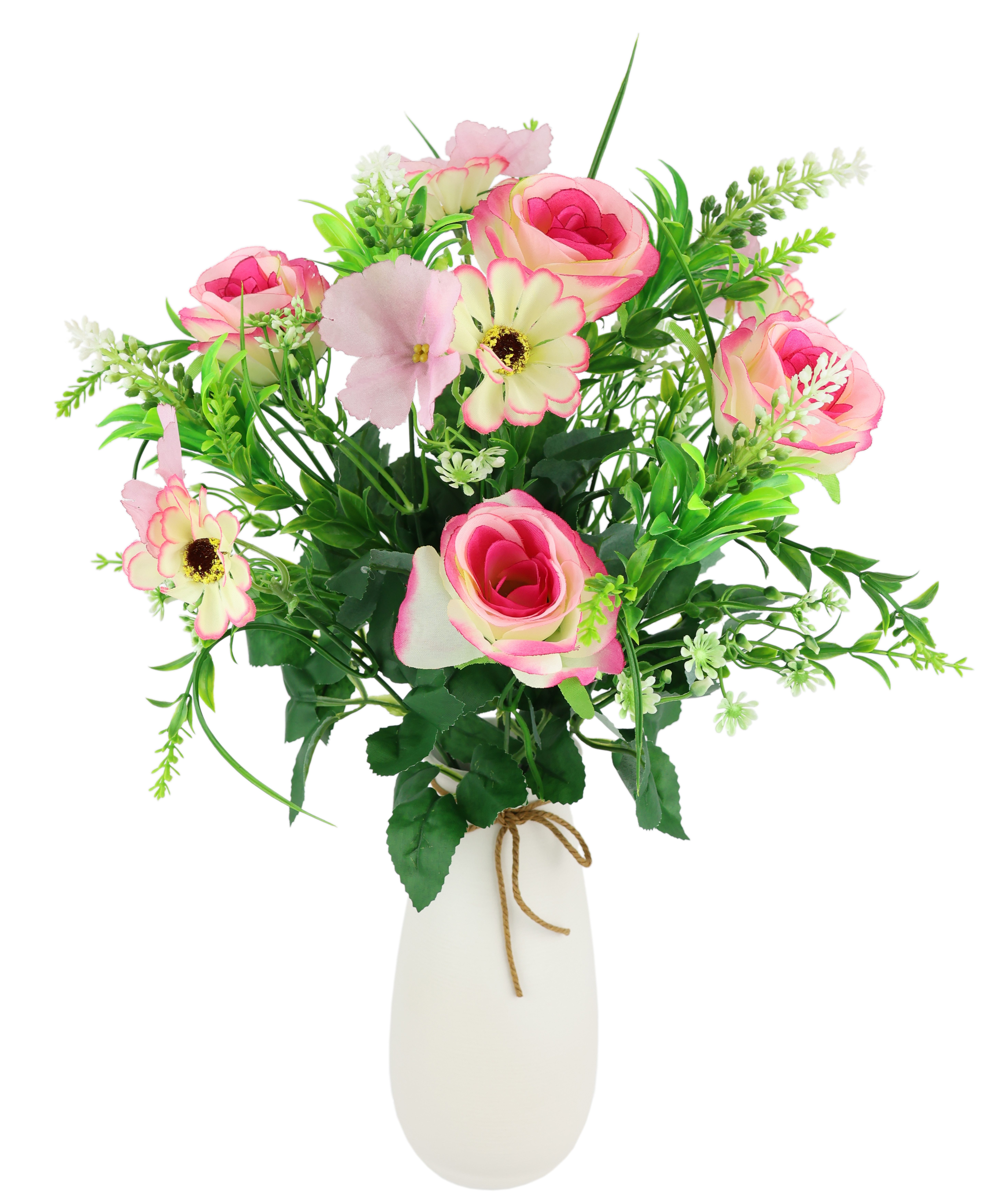 Kunstblume Rosenstrauß in Vase, I.GE.A., Höhe günstig online kaufen