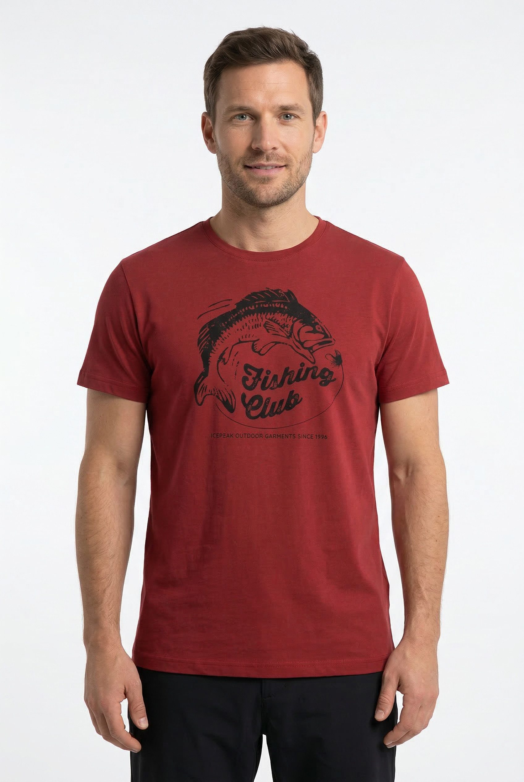 Icepeak T-Shirt MILLINGTON Print T-Shirt, aus Baumwolle