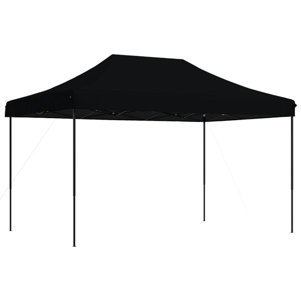 vidaXL Partyzelt Partyzelt Faltbar Pop-Up Schwarz 440x292x315 cm
