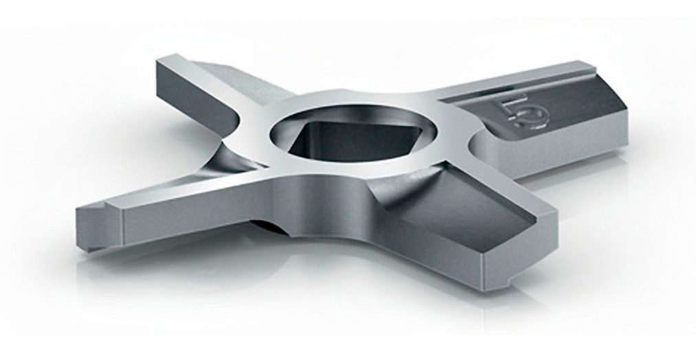 BOSCH Schneidmesser Doppelseitiges Edelstahlmesser, für Fleischwolf MultiPower Serie 4, Zubehör für Fleischwolf MultiPower Serie 4, hohe Zerkleinerungsleistung, spülmaschinenfest