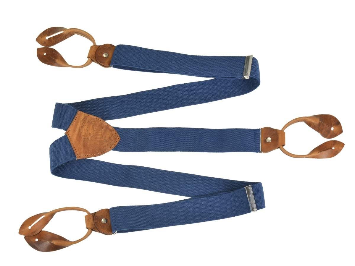 LLOYD Men’s Belts Hosenträger Casuals Holländer, mit Hosenclips, 35mm Bandbreite, für Herren, breit royal blau