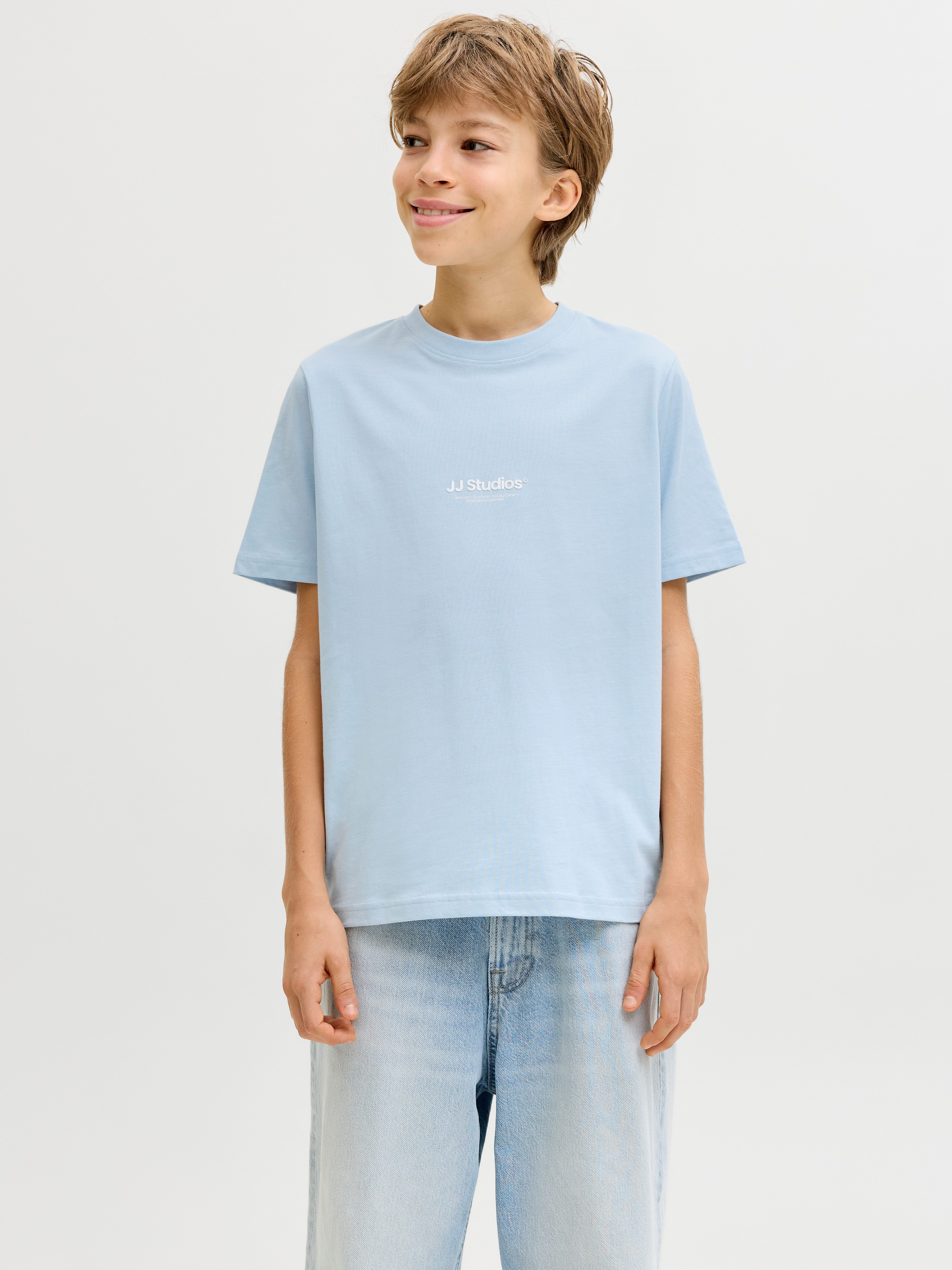 Jack & Jones Junior Rundhalsshirt JJESOHO TEE SS CREW NECK NOOS JNR Baumwolle, locker geschnitten
