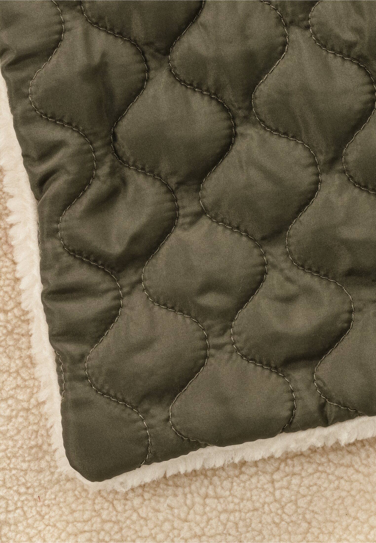 camel active Schal Gesteppter Schal mit Teddybesatz günstig online kaufen