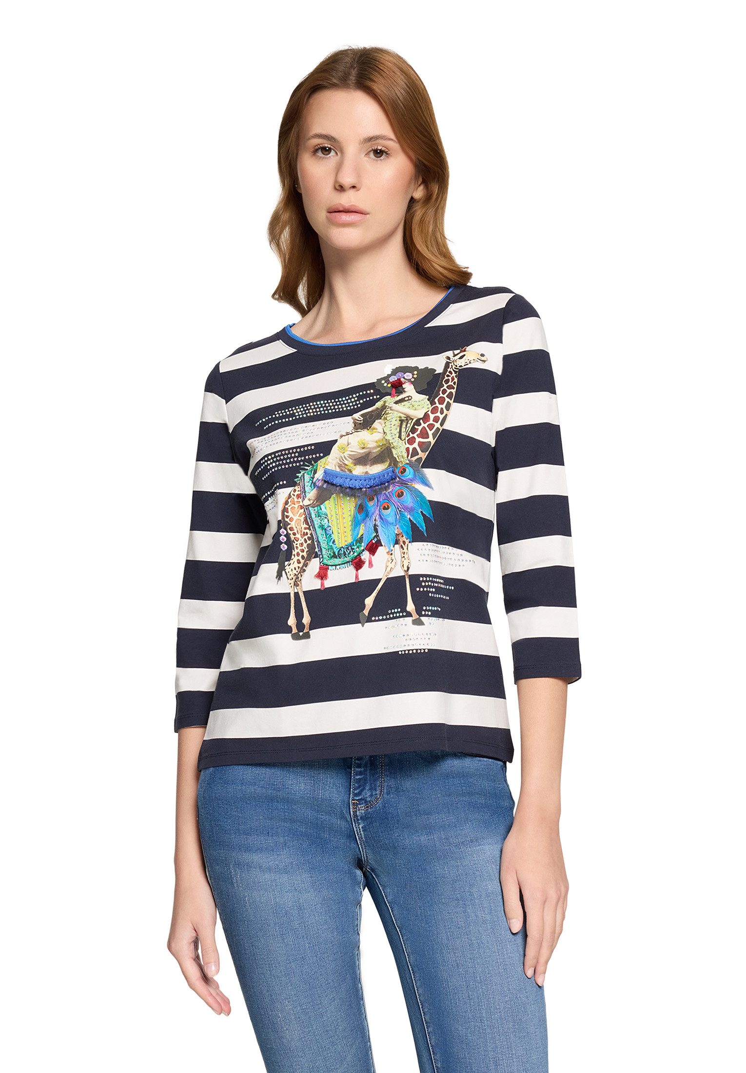 3/4-Arm-Shirt Damen mit Aufdruck