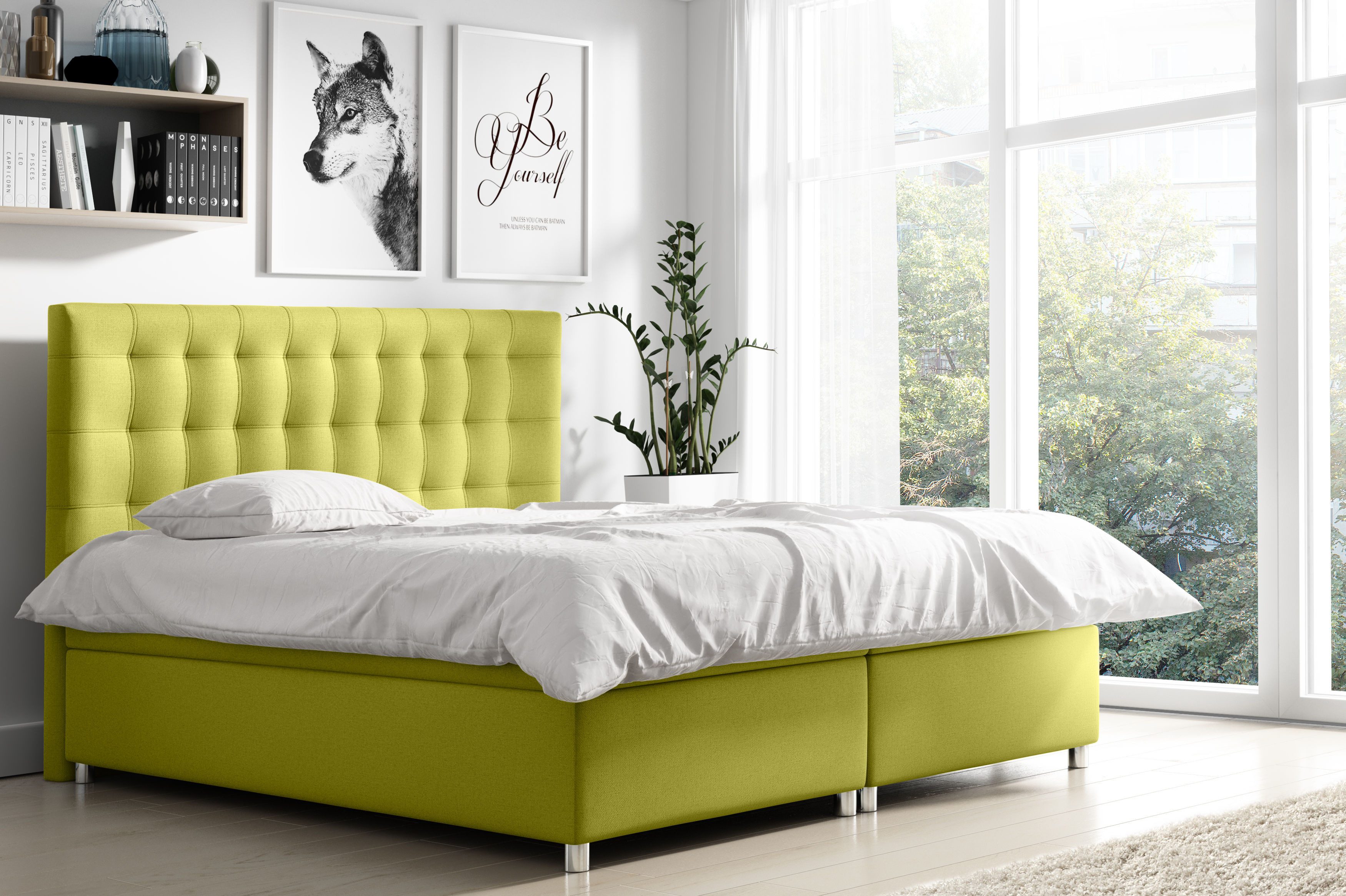 Schlaffabrik Boxspringbett BELLA (Endo 7706), inkl. Matratze, Topper, Stauraum