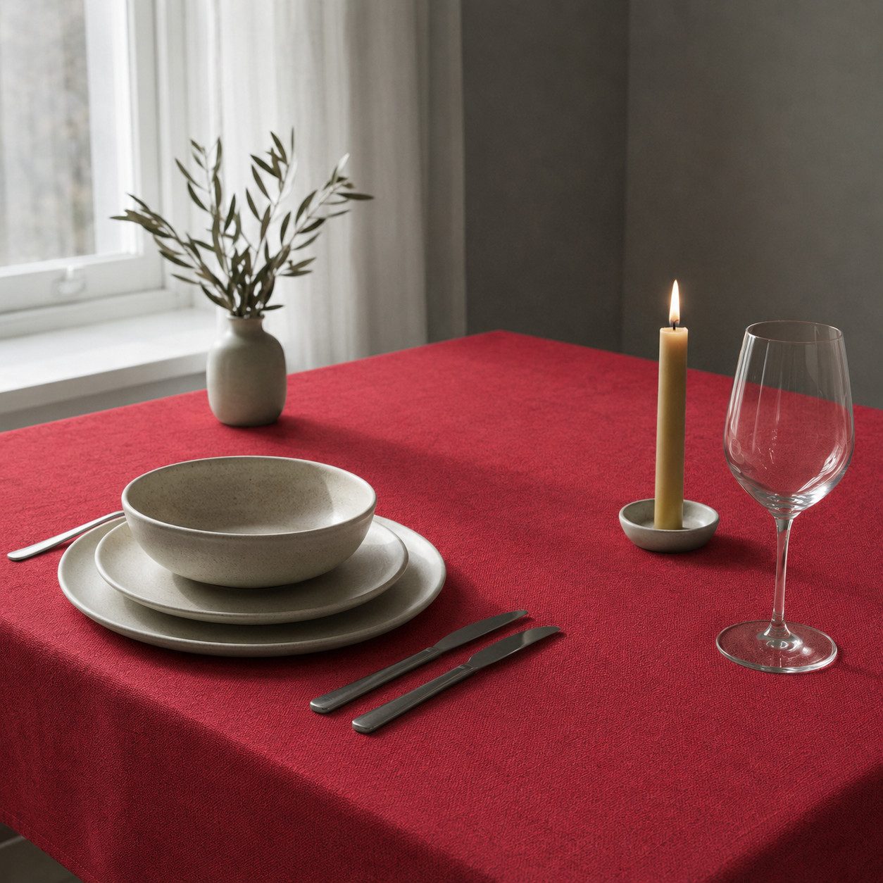 OTTO home Tischdecke Meellon in eckig und rund (1-tlg), unifarben, verschiedene Größen, Esszimmer, Wohnzimmer, Dekoration