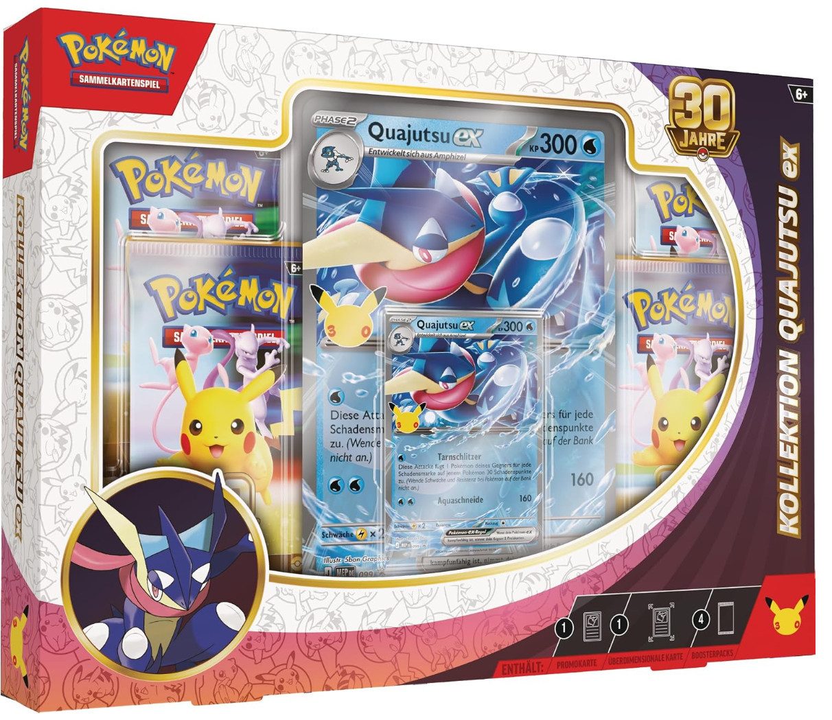 The Pokémon Company Sammelkarte Pokemon 30 Jahre Quajutsu-ex Kollektion - DE