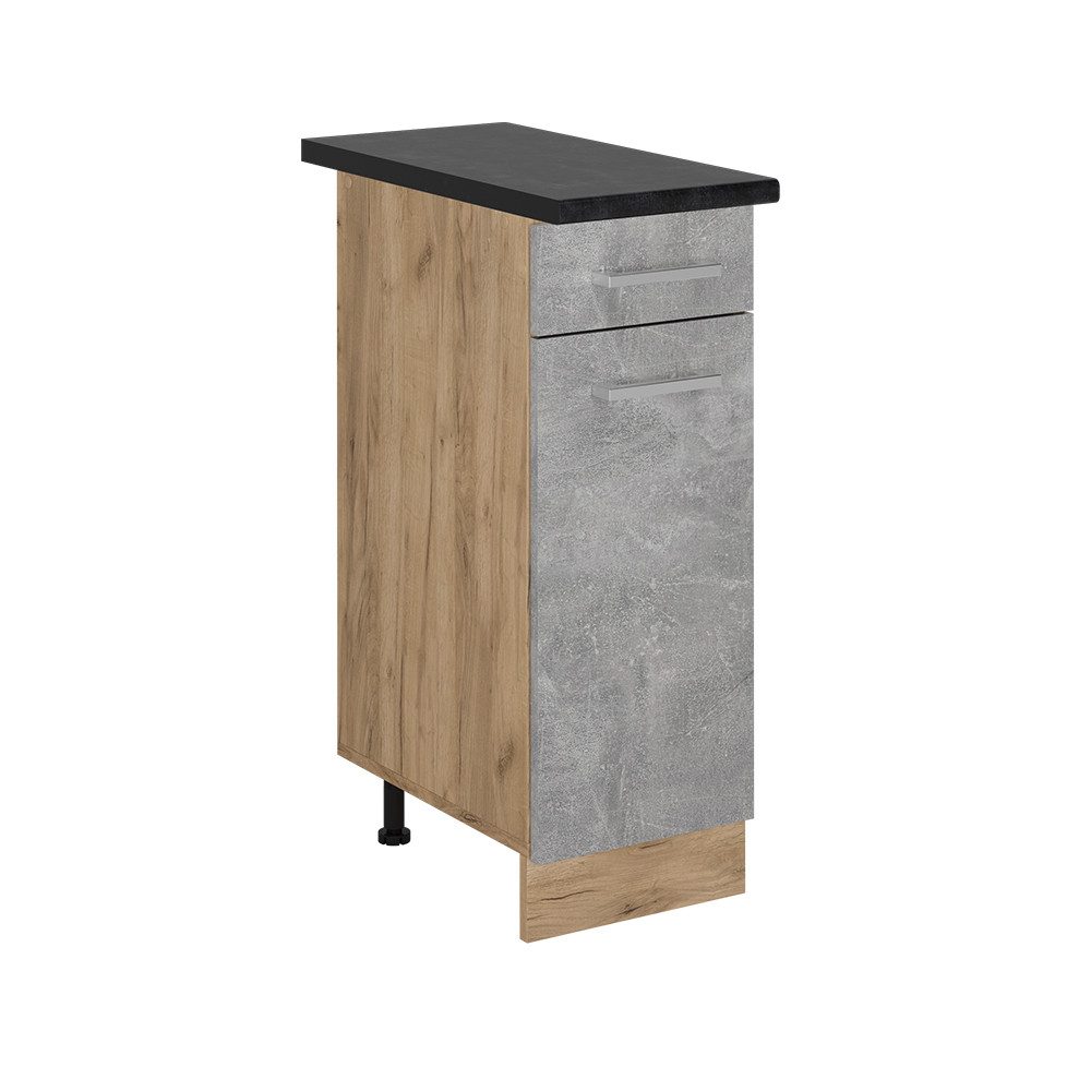 Vicco Unterschrank R-Line, Beton/Goldkraft Eiche, 30 günstig online kaufen