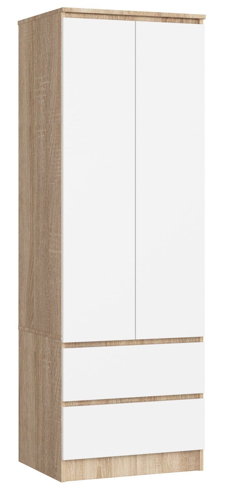 Raumhirsch Furniture Kleiderschrank Sonoma Eiche - Hochwertiger Stauraum - Garderobenschrank Kleiderschrank, Schlafzimmerschrank, Garderobenschrank in Sonoma Eiche