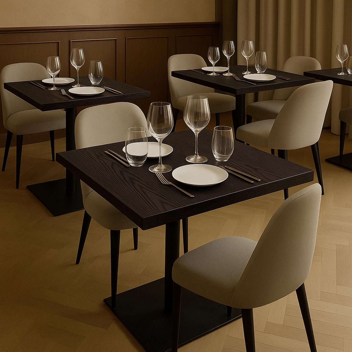 MCW Bartisch MCW-H10-Ti-80, Tischplatte mit Struktur