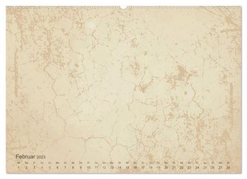 CALVENDO Wandkalender Vintage DIY Bastel-Kalender - Zum Selbstgestalten (Premium, hochwertiger DIN A2 Wandkalender 2023, Kunstdruck in Hochglanz)