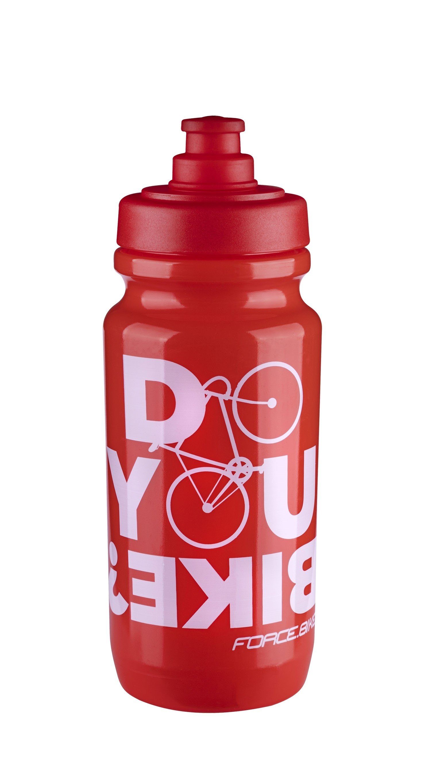 FORCE Trinkflasche Flasche FORCE BIKE 0,5 l rot