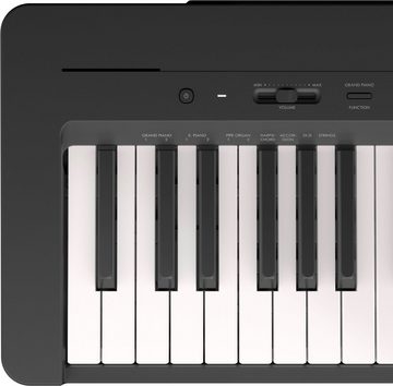 Yamaha Digitalpiano P-145B, schwarz, inkl. Notenablage, Fußschalter und Netzadapter