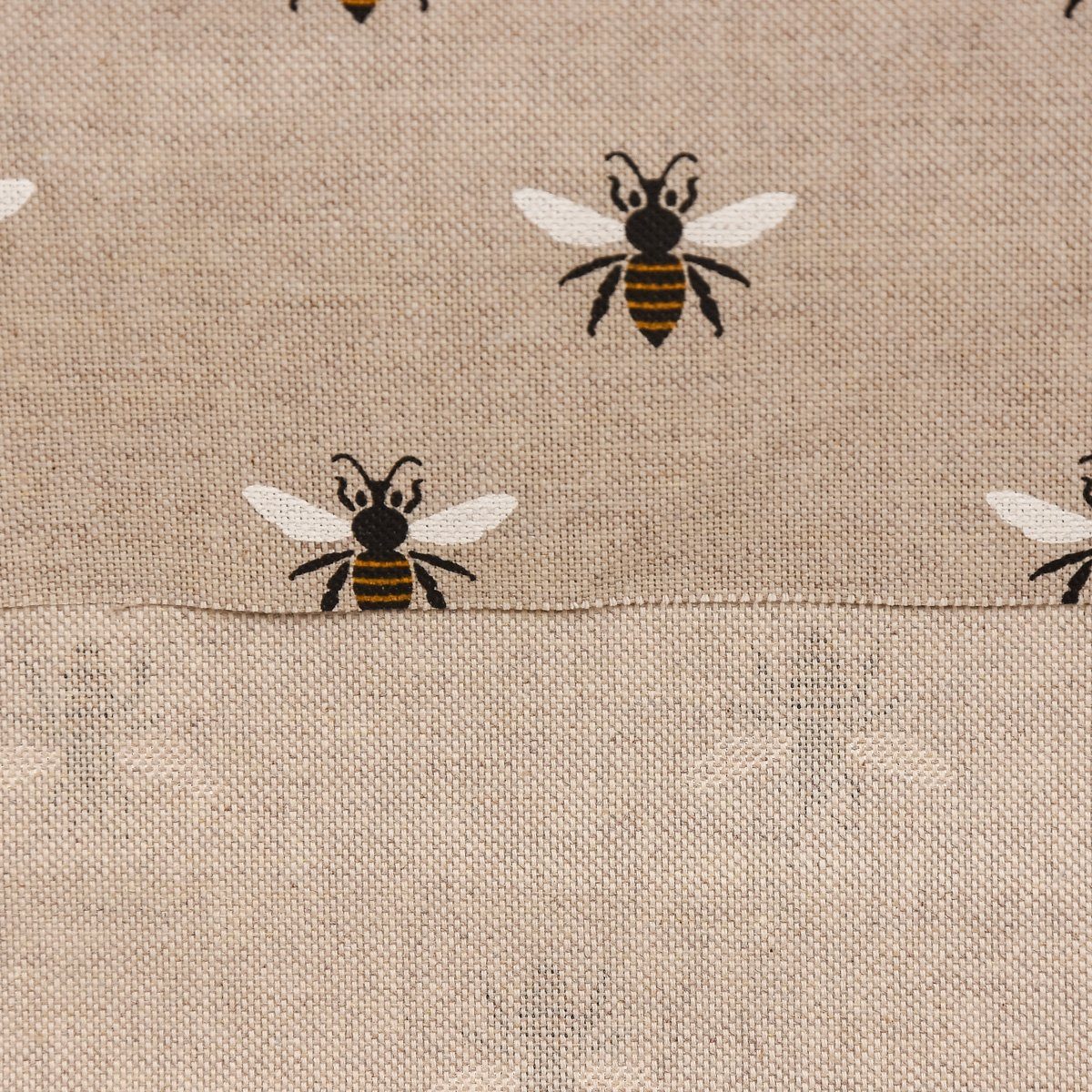 LEBEN., in vorgewaschen made (1 SCHÖNER Germany, LEBEN. St), Vorhang SCHÖNER Baumwolle, oder Vorhang Bienen handmade, blickdicht, 245cm Wunschlänge,