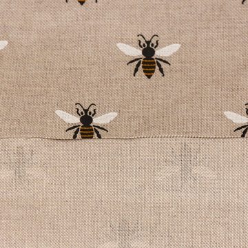 Vorhang SCHÖNER LEBEN. Vorhang Bienen 245cm oder Wunschlänge, SCHÖNER LEBEN., (1 St), blickdicht, Baumwolle, handmade, made in Germany, vorgewaschen