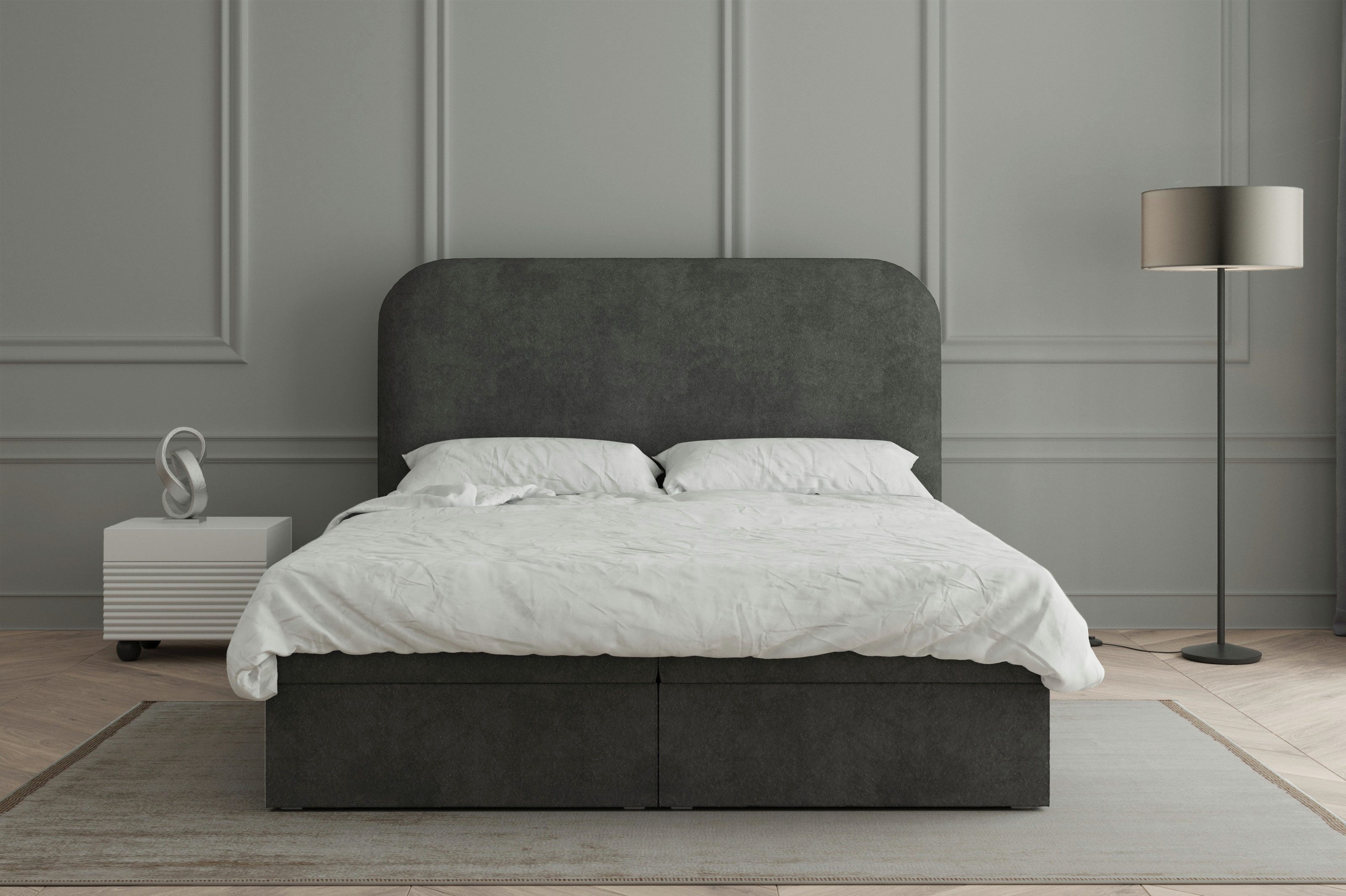 MOEBLO Boxspringbett aus Bouclé Bett 07 günstig online kaufen