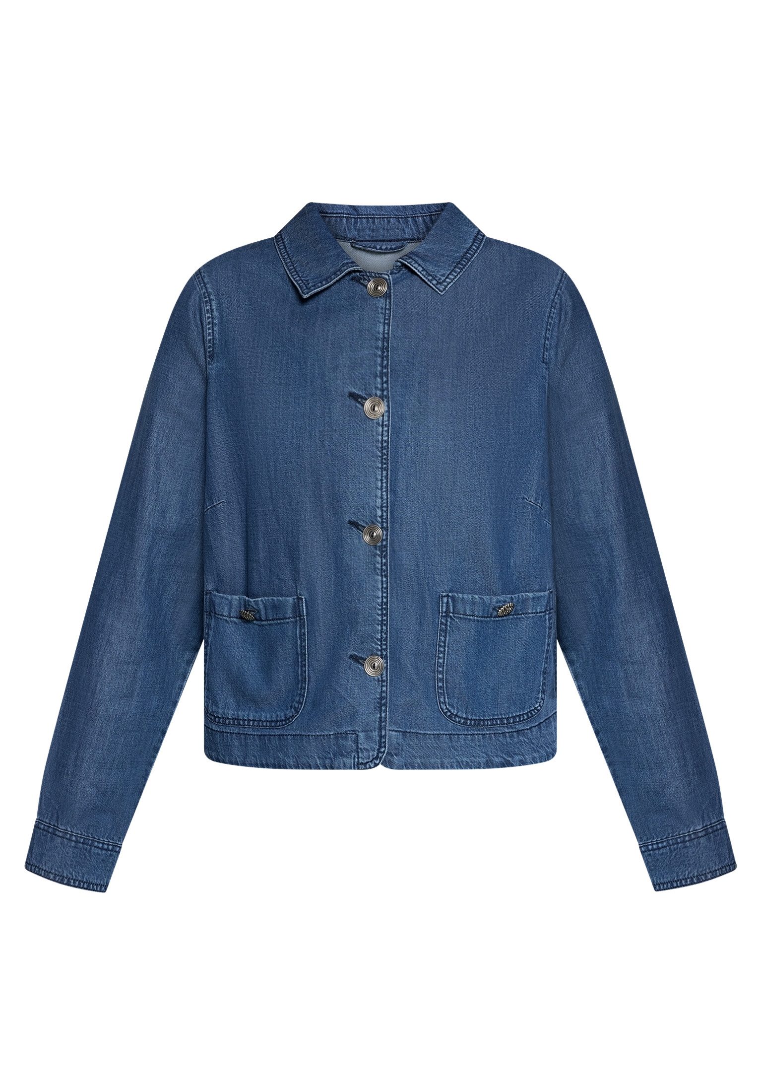 Cartoon Jackenblazer Damen mit aufgesetzten Taschen