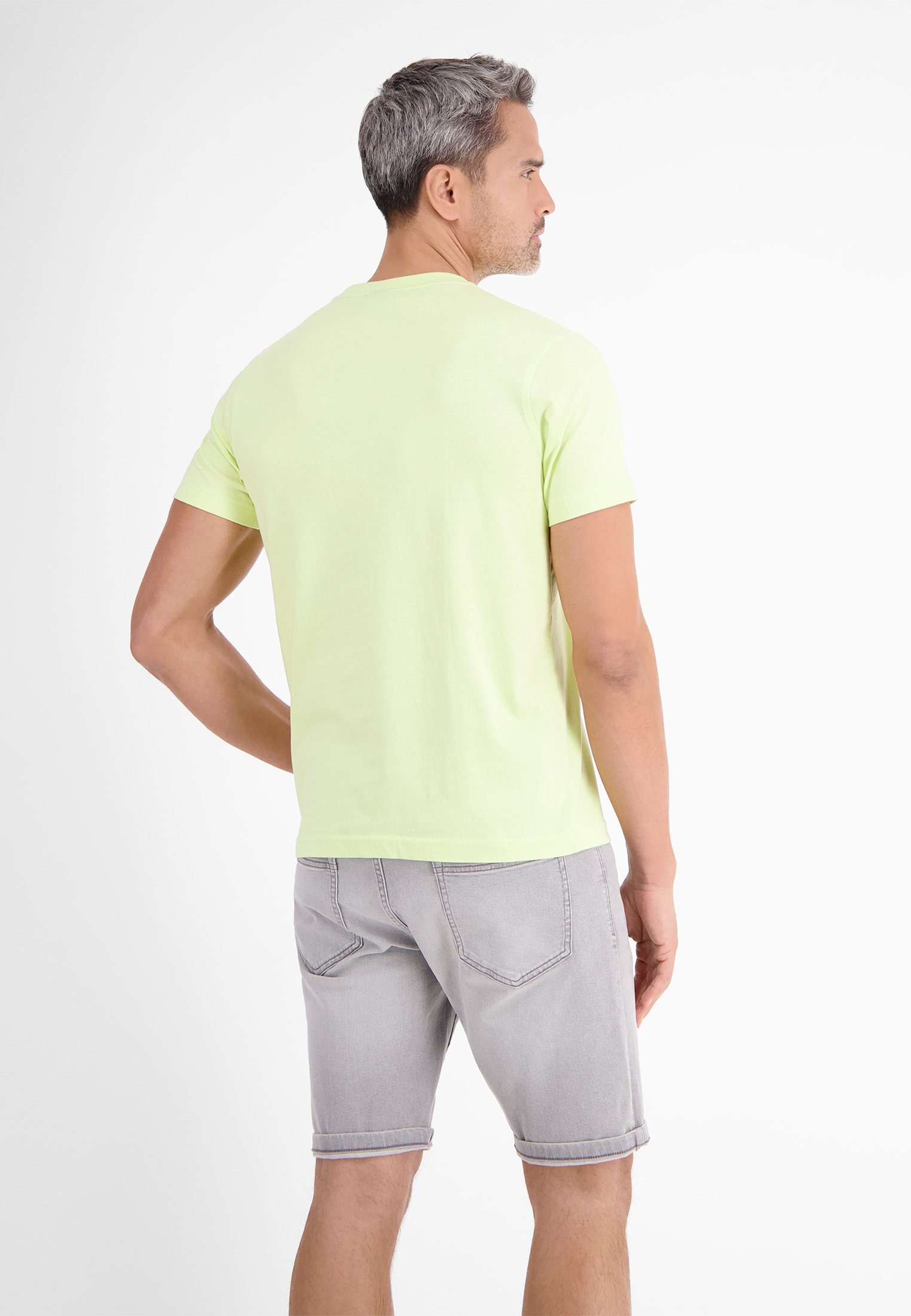 LERROS T-Shirt LERROS Basic T-Shirt LEMONGRASS in vielen Farben