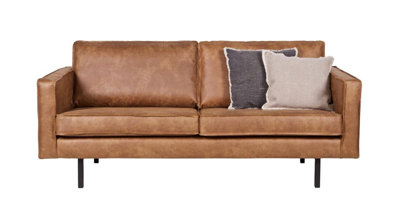 BePureHome Sofa Ledersofa Rodeo 2,5- oder 3-Sitzer Cognac
