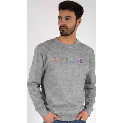 Shirtracer Sweatshirt Love is Love - Regenbogen - Pride (1-tlg) LGBT Kleidung