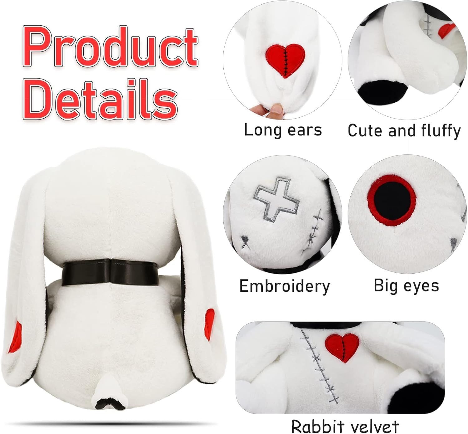 autolock Kuscheltier Gothic Hase Plüsch Kaninchen Plüschtier Kuscheltier Ho günstig online kaufen