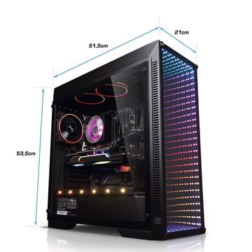 Kiebel Shockwave Pro VII Gaming-PC (AMD Ryzen 7 AMD Ryzen 7 7800X3D, RTX 4080 SUPER, 64 GB RAM, 2000 GB SSD, Wasserkühlung, WLAN, RGB-Beleuchtung)