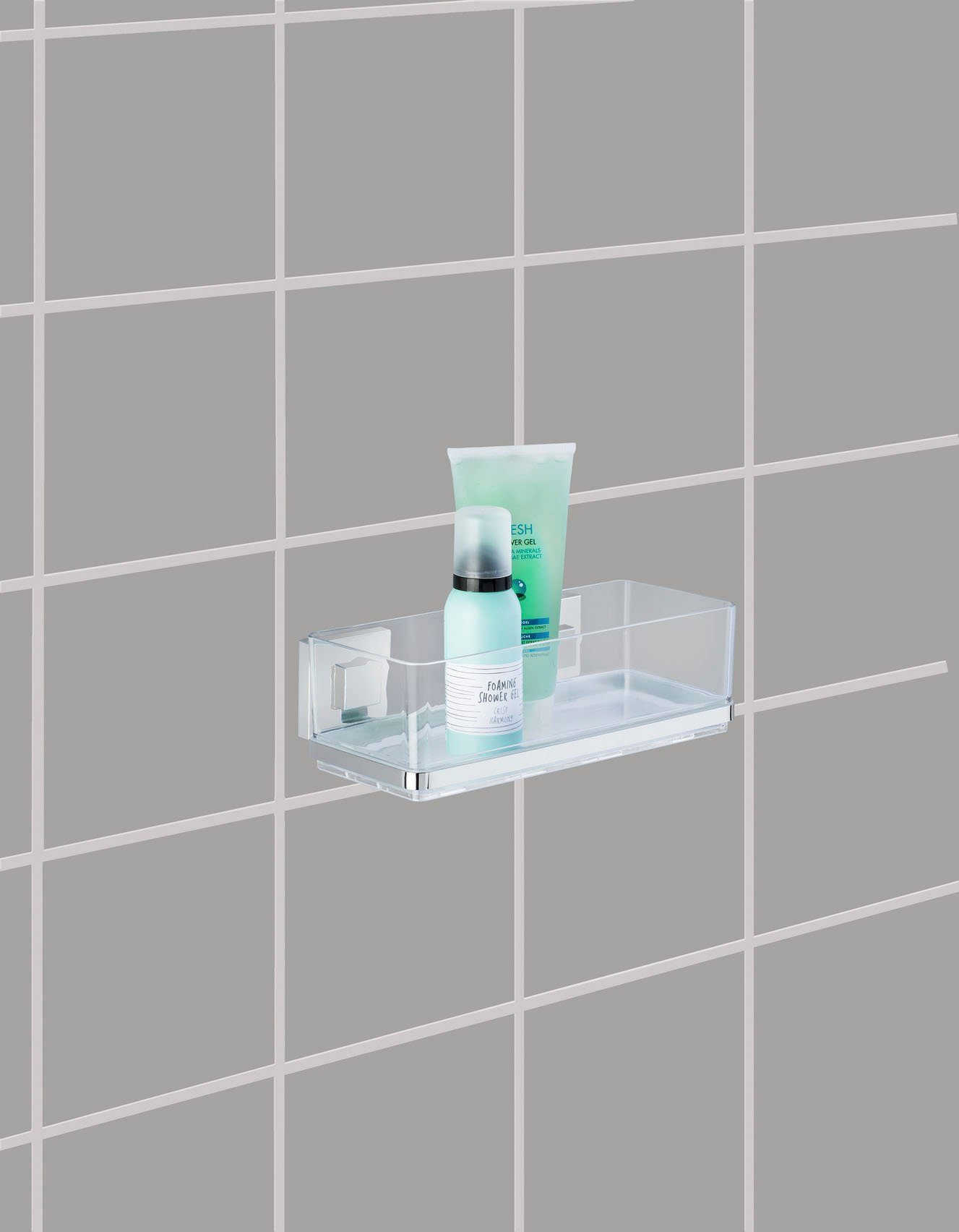 WENKO Duschablage Vacuum-Loc Quadro, 1 Ablage günstig online kaufen