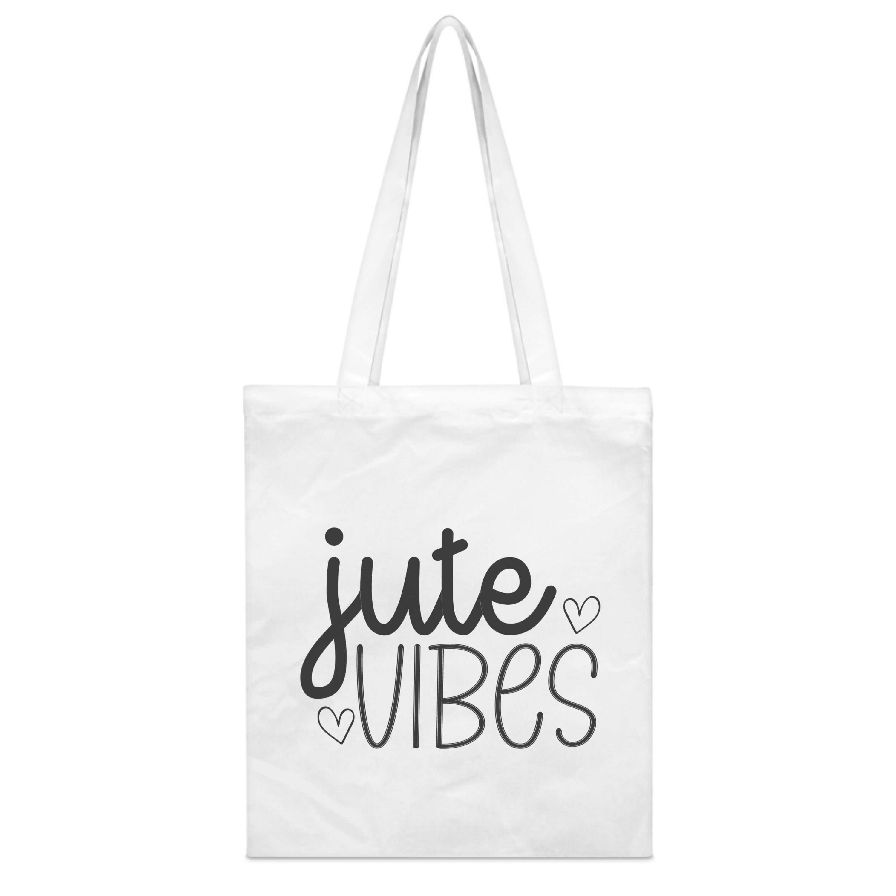 PhotoFancy Tragetasche mit Spruch 'Jute Vibes' - Stoffbeutel, mit lustigem Spruch