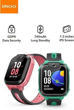 Imoo Smartwatch (1,3 Zoll, Android iOS), Kinder telefon mit langanhaltendem telefonanruf wasserdichtigkeit