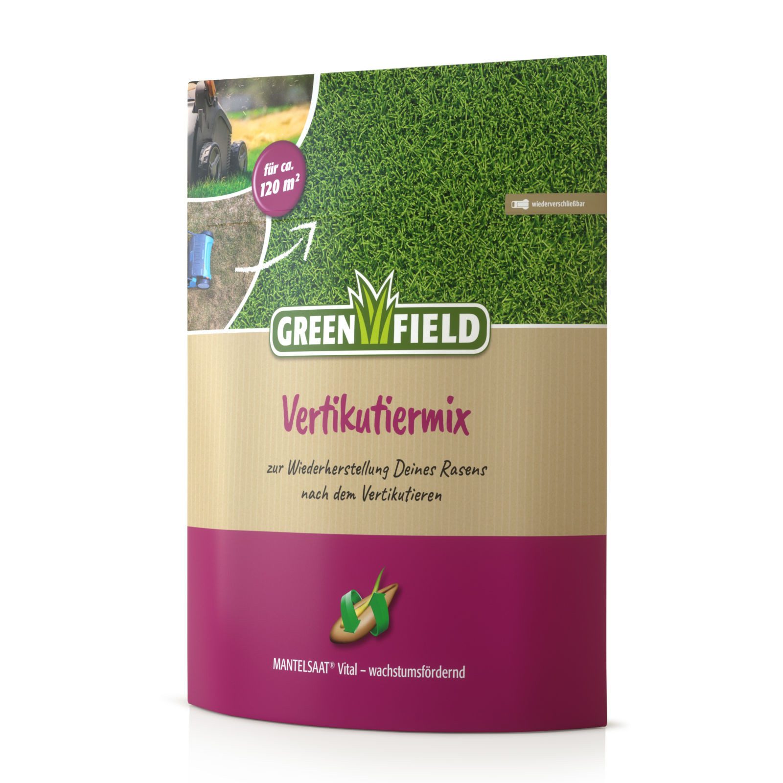 Rasensamen Vertikutier-Mix 2,5 kg, Regeneration nach dem Vertikutieren
